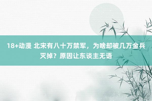 18+动漫 北宋有八十万禁军，为啥却被几万金兵灭掉？原因让东谈主无语