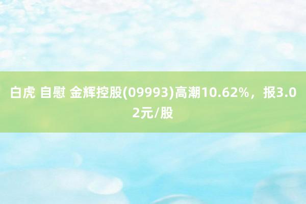 白虎 自慰 金辉控股(09993)高潮10.62%，报3.02元/股