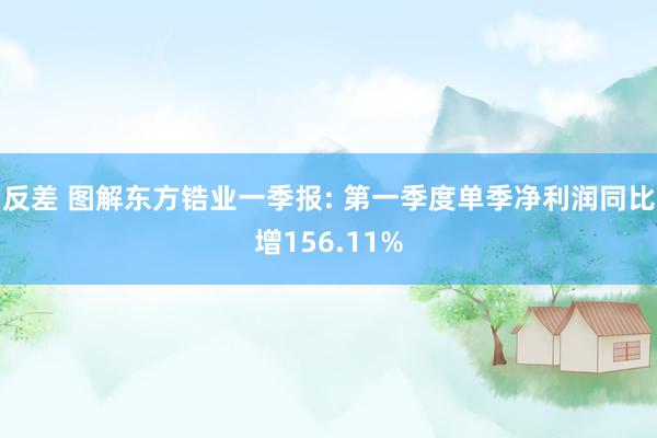 反差 图解东方锆业一季报: 第一季度单季净利润同比增156.11%
