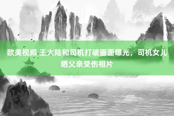 欧美视频 王大陆和司机打破画面曝光，司机女儿晒父亲受伤相片